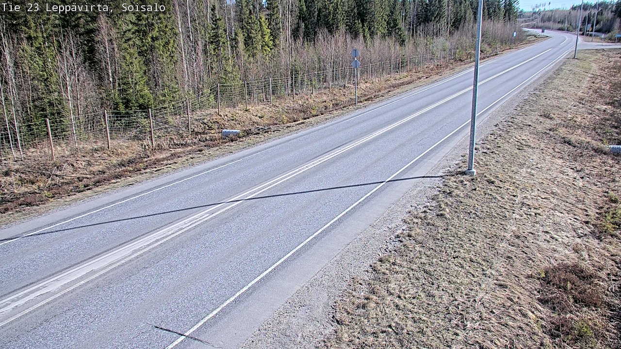 Weather Camera Image Väg 23 Leppävirta, Soisalo, Leppävirta, Pohjois-Savo