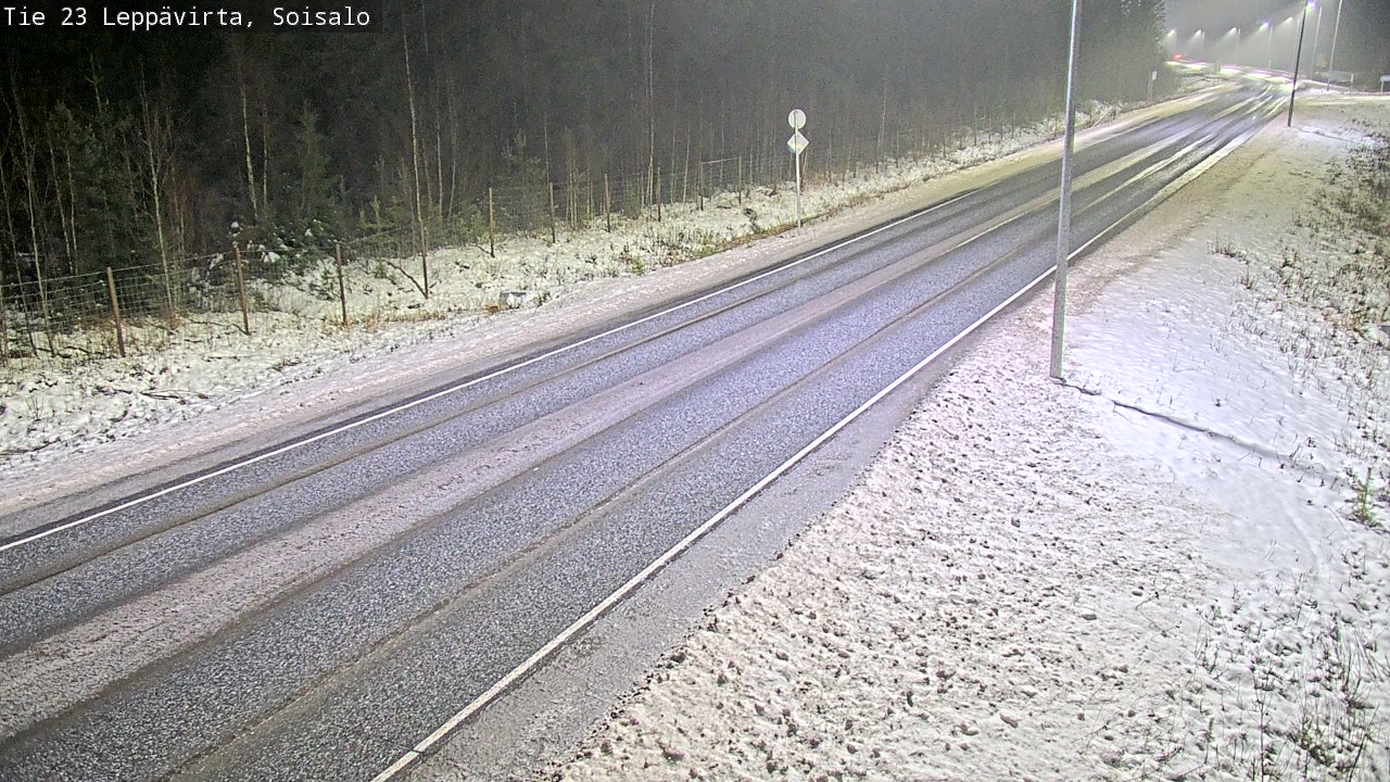 Weather Camera Image Road 23 Leppävirta, Soisalo, Leppävirta, Pohjois-Savo