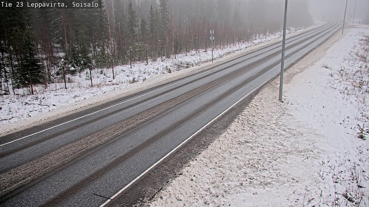 Weather Camera Image Road 23 Leppävirta, Soisalo, Leppävirta, Pohjois-Savo