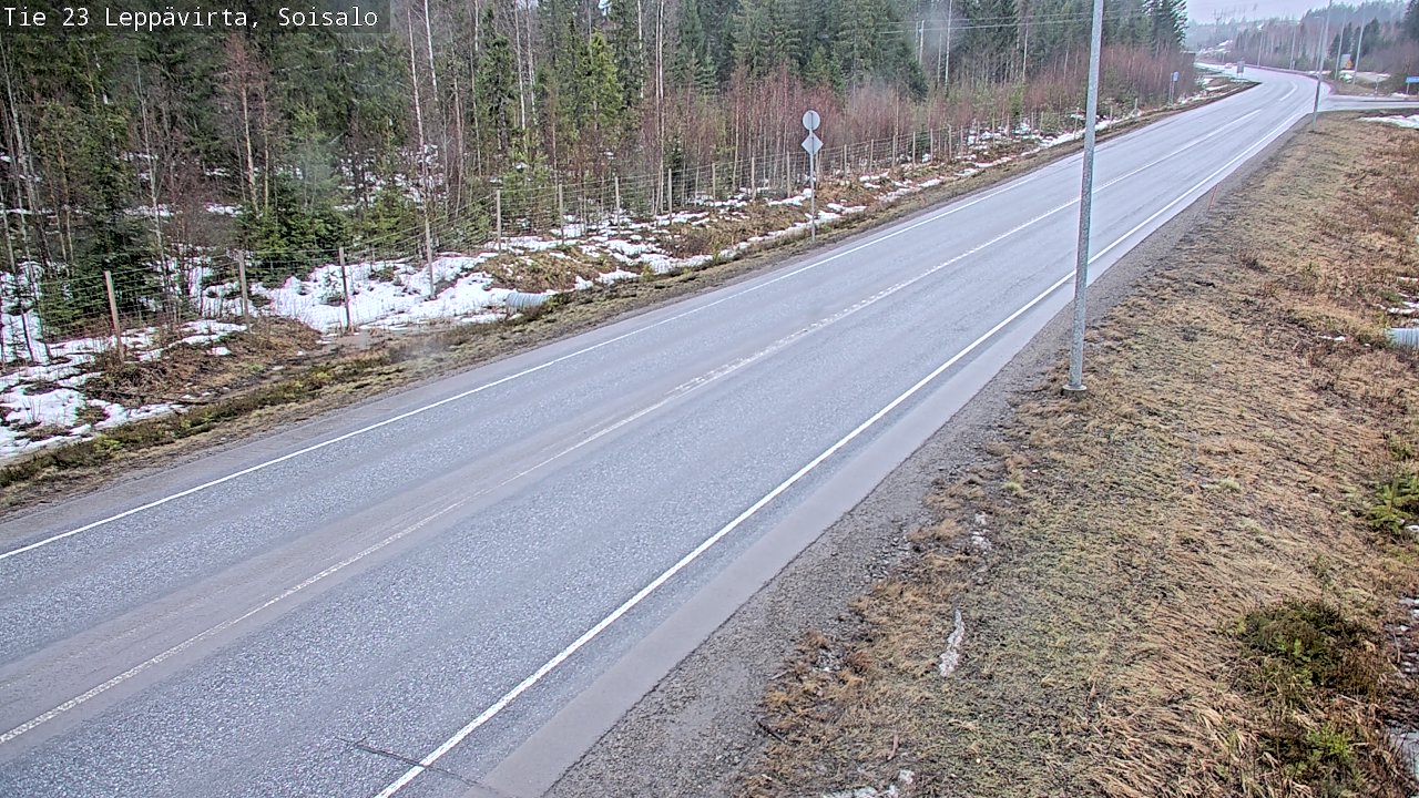 Weather Camera Image Väg 23 Leppävirta, Soisalo, Leppävirta, Pohjois-Savo