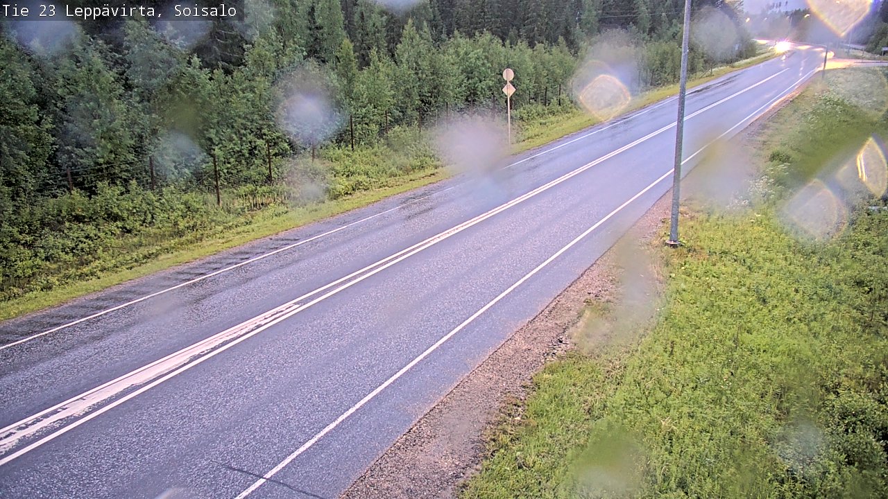 Weather Camera Image Road 23 Leppävirta, Soisalo, Leppävirta, Pohjois-Savo