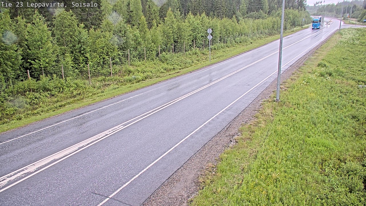 Weather Camera Image Road 23 Leppävirta, Soisalo, Leppävirta, Pohjois-Savo