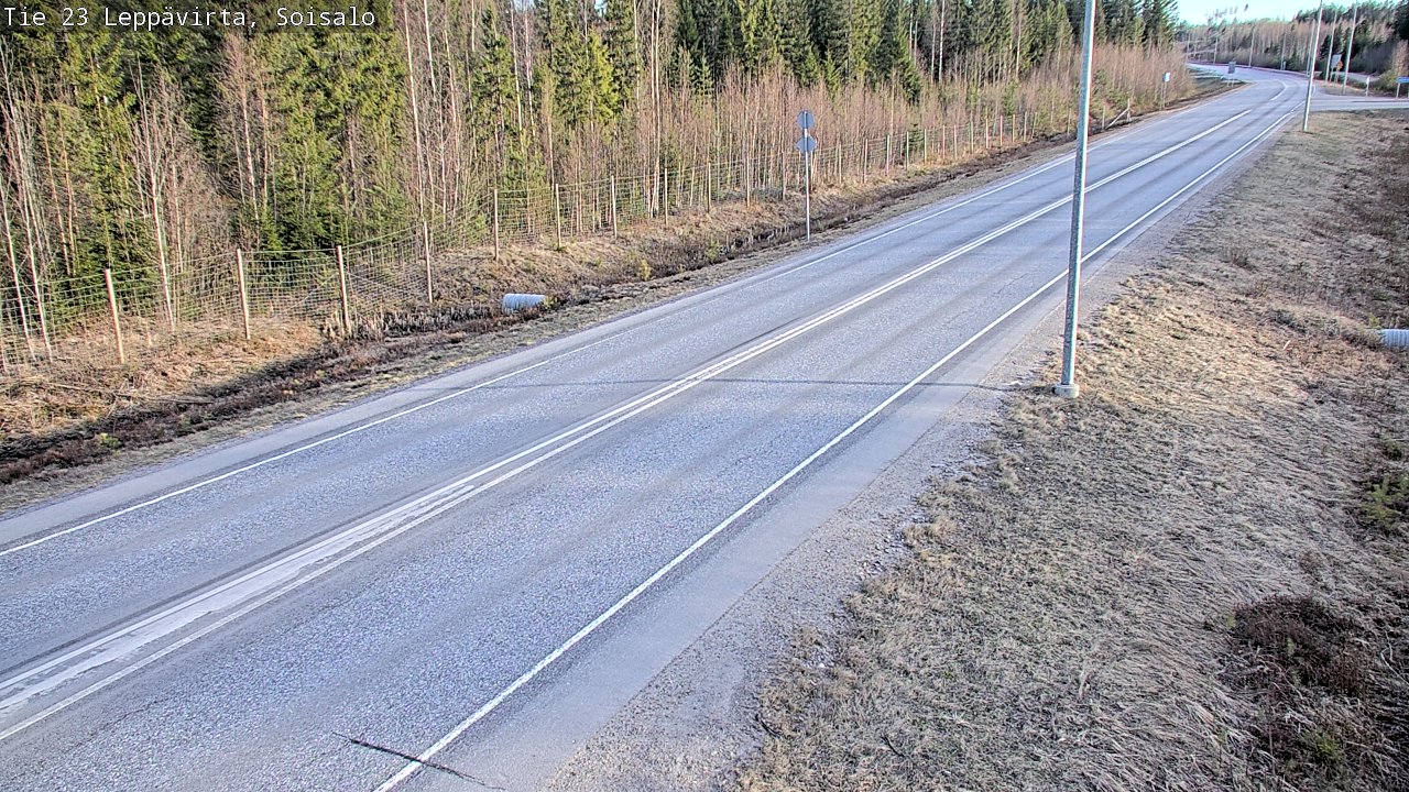 Weather Camera Image Väg 23 Leppävirta, Soisalo, Leppävirta, Pohjois-Savo