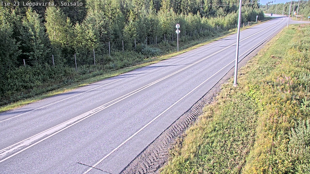 Weather Camera Image Road 23 Leppävirta, Soisalo, Leppävirta, Pohjois-Savo