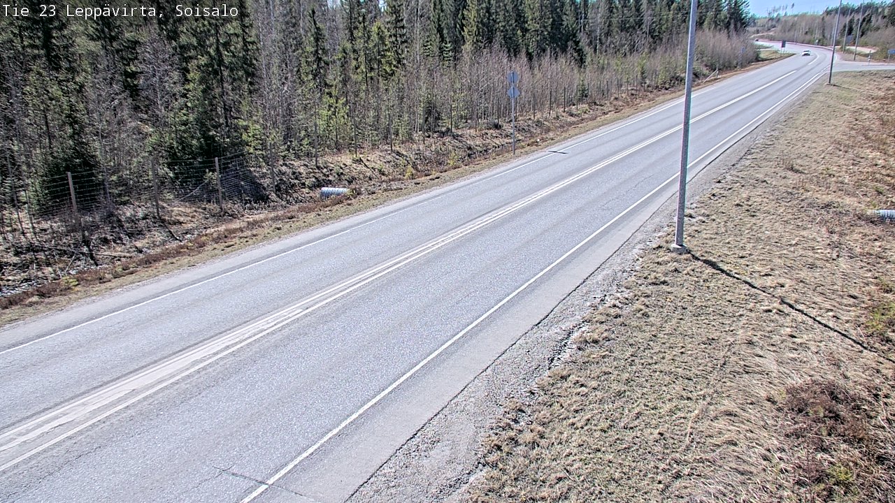 Weather Camera Image Road 23 Leppävirta, Soisalo, Leppävirta, Pohjois-Savo