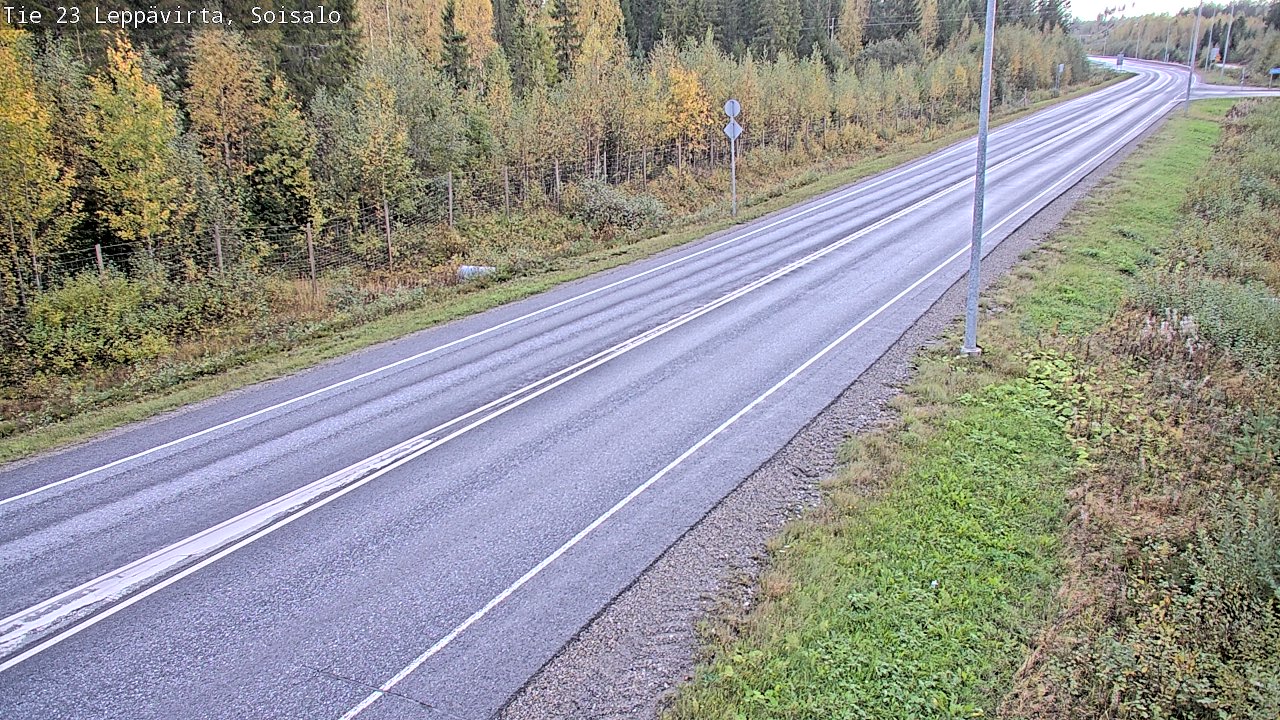 Weather Camera Image Road 23 Leppävirta, Soisalo, Leppävirta, Pohjois-Savo