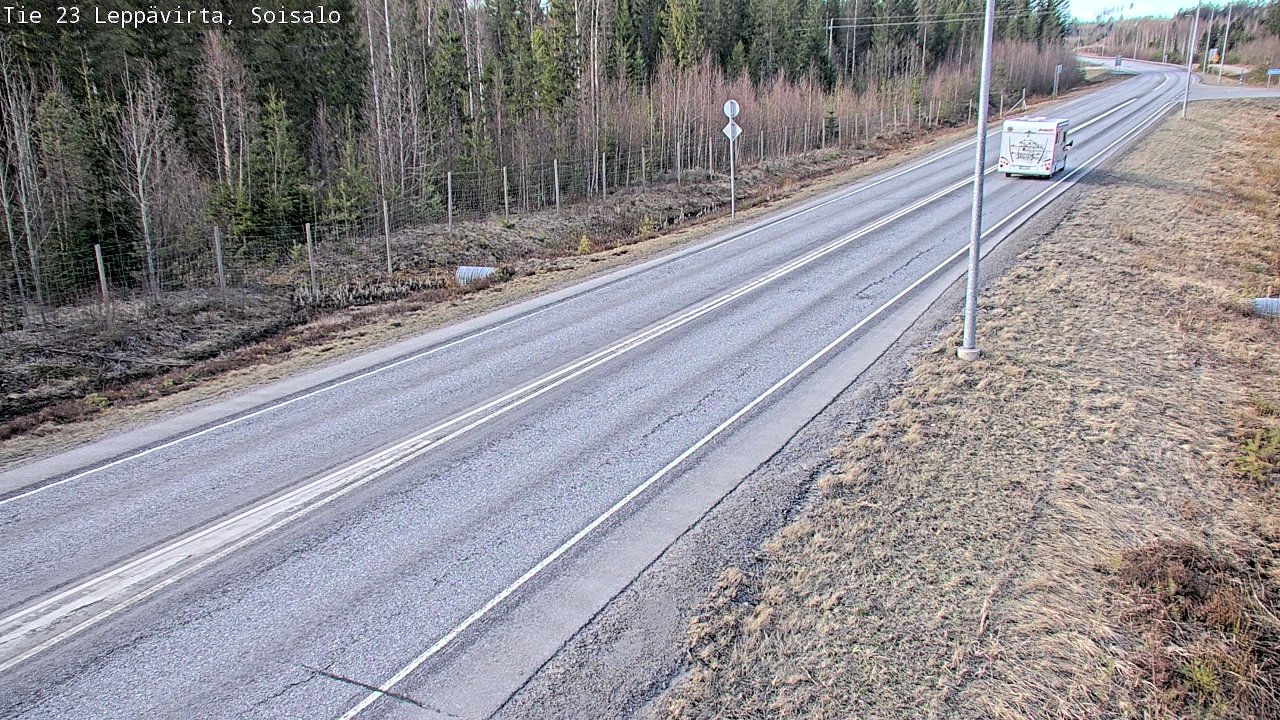 Weather Camera Image Väg 23 Leppävirta, Soisalo, Leppävirta, Pohjois-Savo