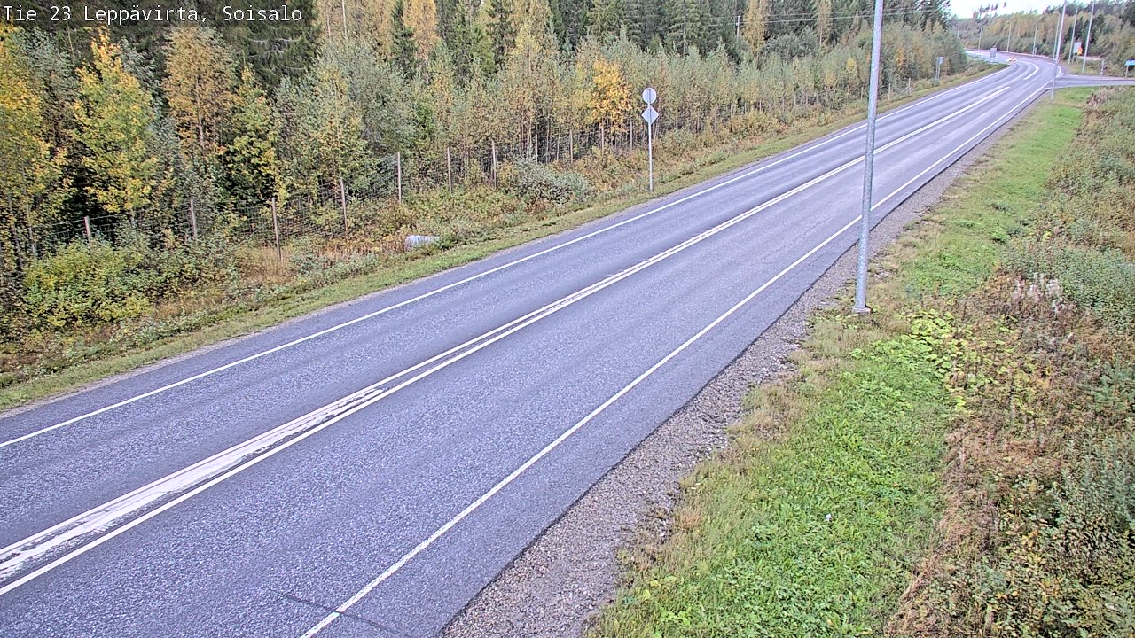 Weather Camera Image Road 23 Leppävirta, Soisalo, Leppävirta, Pohjois-Savo