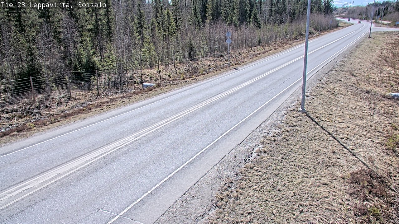 Weather Camera Image Väg 23 Leppävirta, Soisalo, Leppävirta, Pohjois-Savo