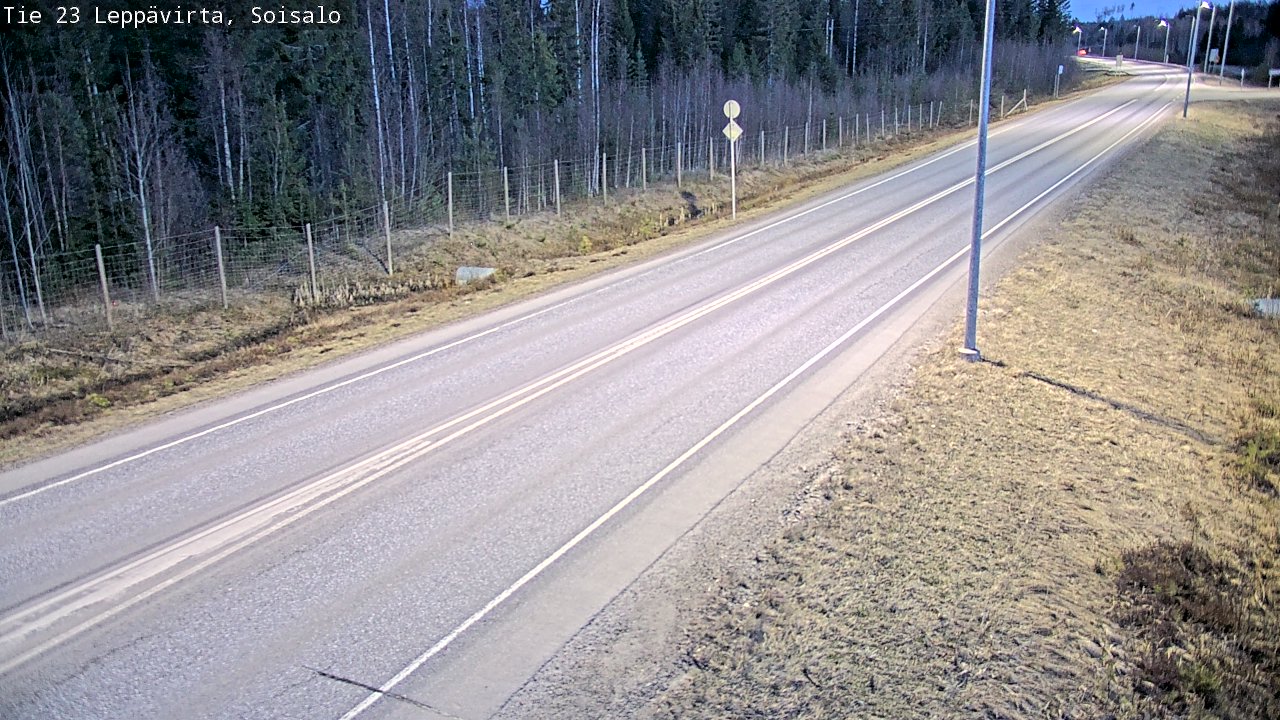 Weather Camera Image Väg 23 Leppävirta, Soisalo, Leppävirta, Pohjois-Savo