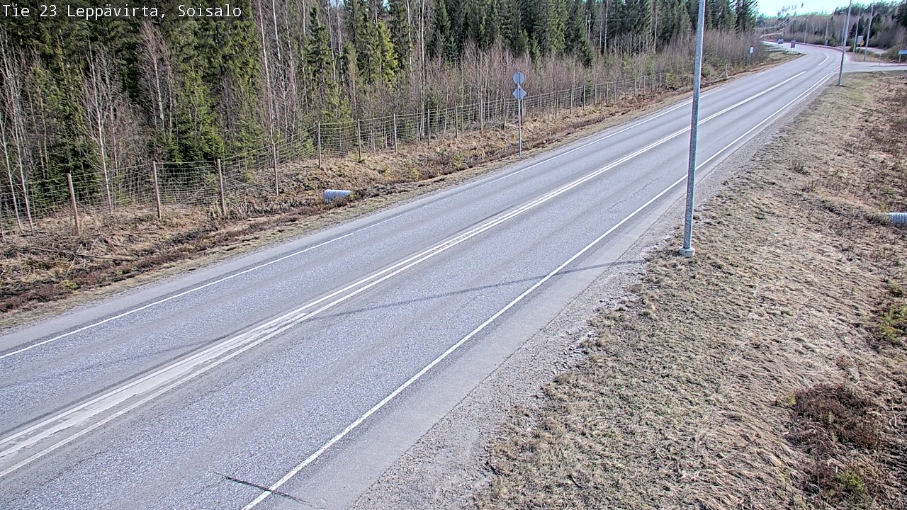 Weather Camera Image Väg 23 Leppävirta, Soisalo, Leppävirta, Pohjois-Savo