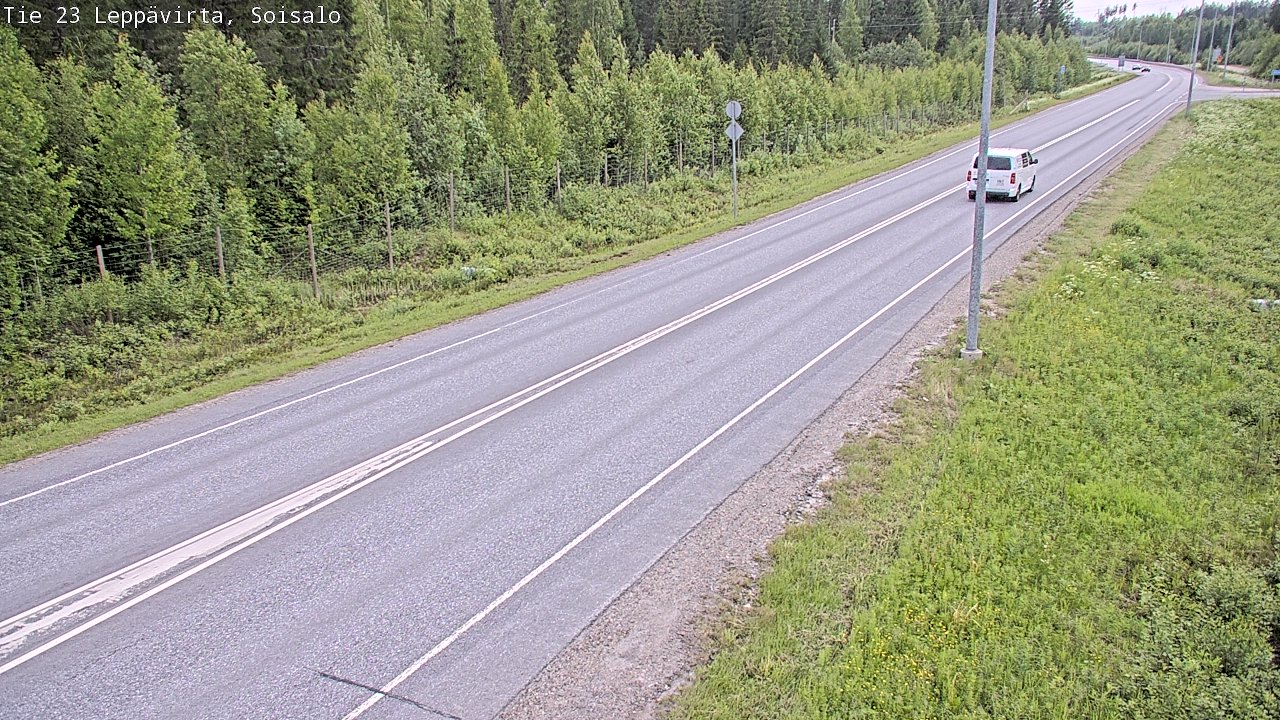 Weather Camera Image Road 23 Leppävirta, Soisalo, Leppävirta, Pohjois-Savo