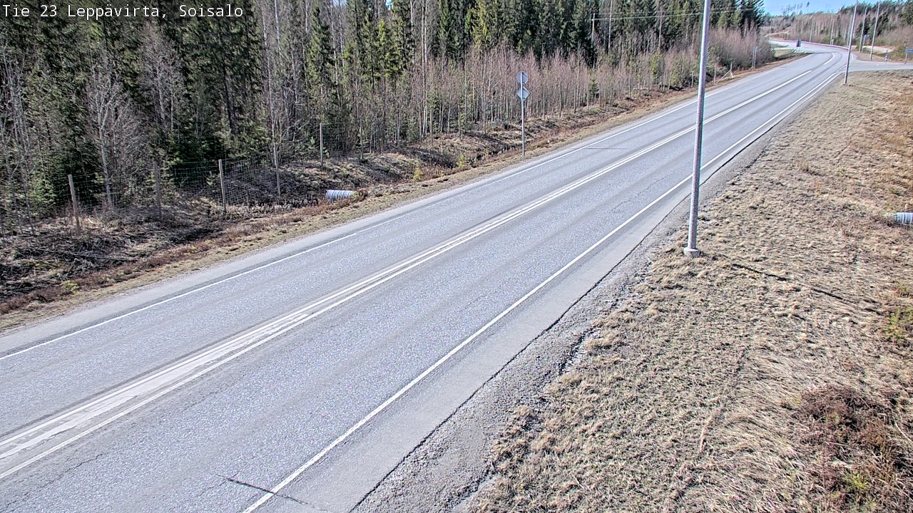 Weather Camera Image Väg 23 Leppävirta, Soisalo, Leppävirta, Pohjois-Savo