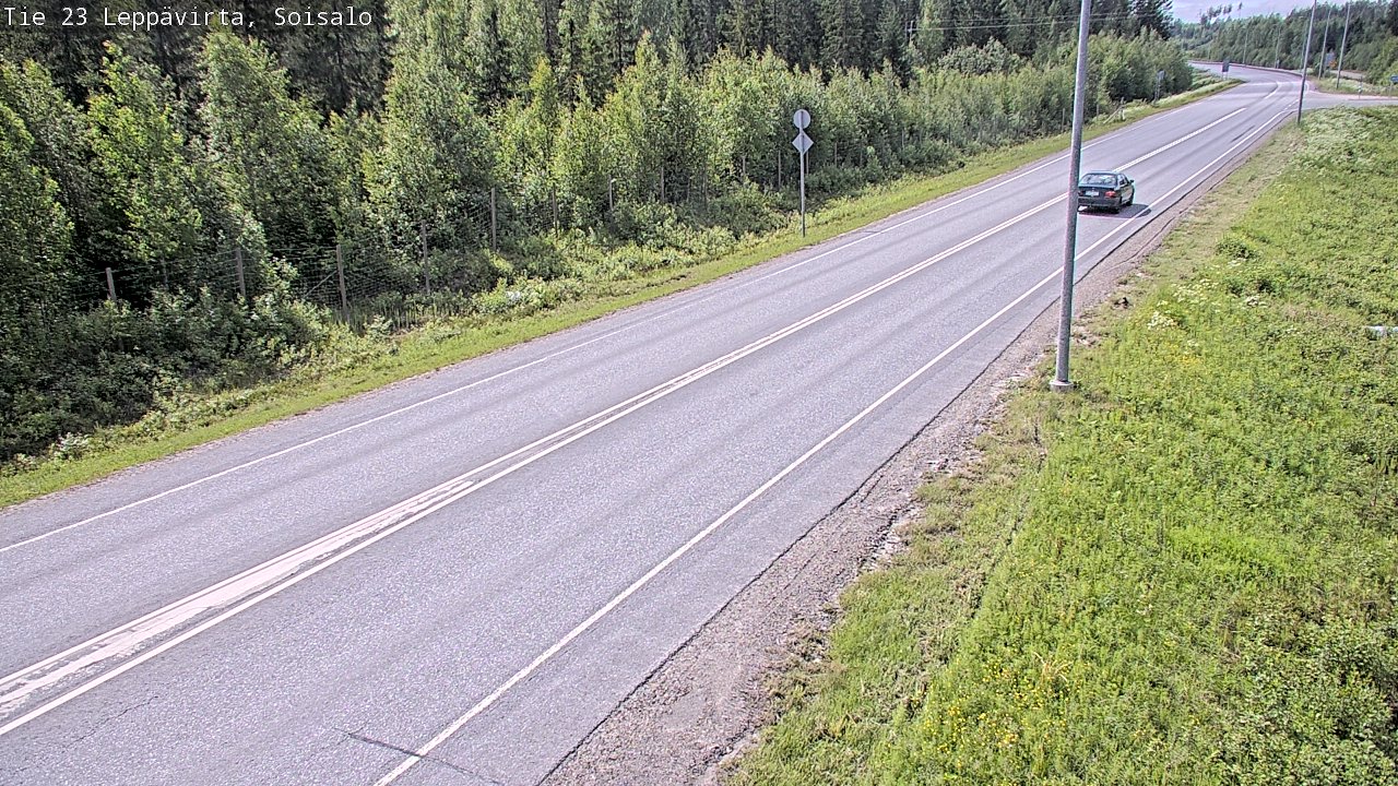 Weather Camera Image Road 23 Leppävirta, Soisalo, Leppävirta, Pohjois-Savo