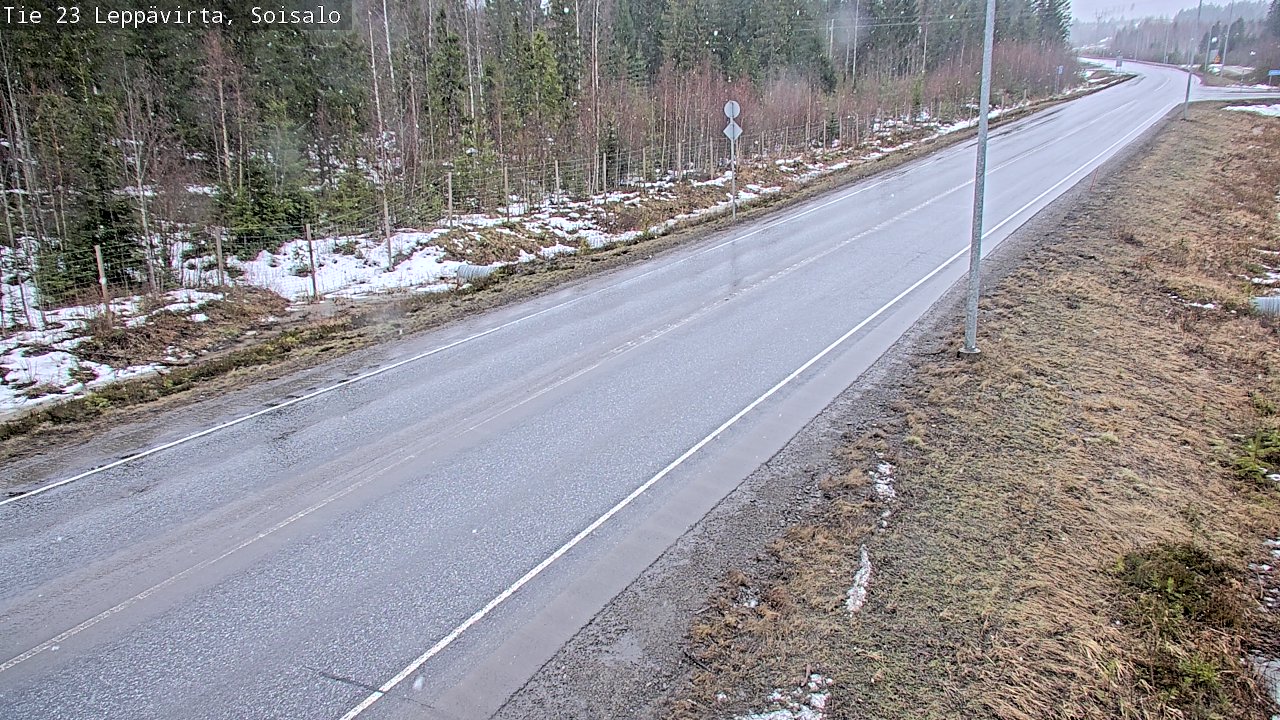 Weather Camera Image Väg 23 Leppävirta, Soisalo, Leppävirta, Pohjois-Savo