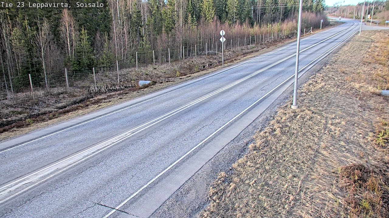Weather Camera Image Väg 23 Leppävirta, Soisalo, Leppävirta, Pohjois-Savo
