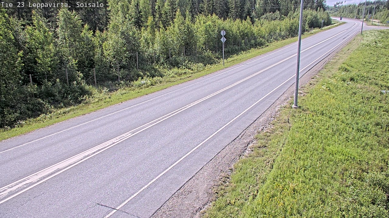Weather Camera Image Road 23 Leppävirta, Soisalo, Leppävirta, Pohjois-Savo