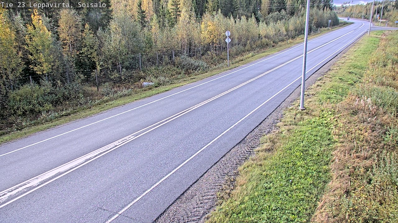 Weather Camera Image Road 23 Leppävirta, Soisalo, Leppävirta, Pohjois-Savo