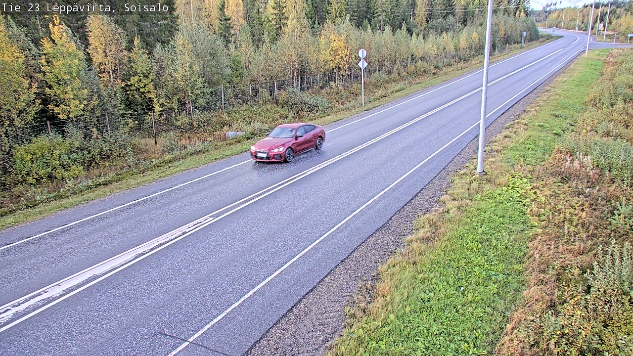 Weather Camera Image Road 23 Leppävirta, Soisalo, Leppävirta, Pohjois-Savo