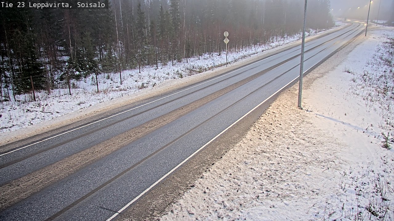 Weather Camera Image Road 23 Leppävirta, Soisalo, Leppävirta, Pohjois-Savo