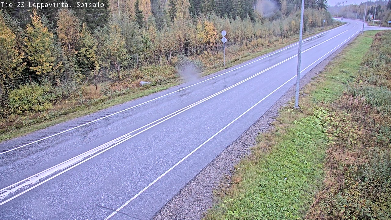 Weather Camera Image Road 23 Leppävirta, Soisalo, Leppävirta, Pohjois-Savo