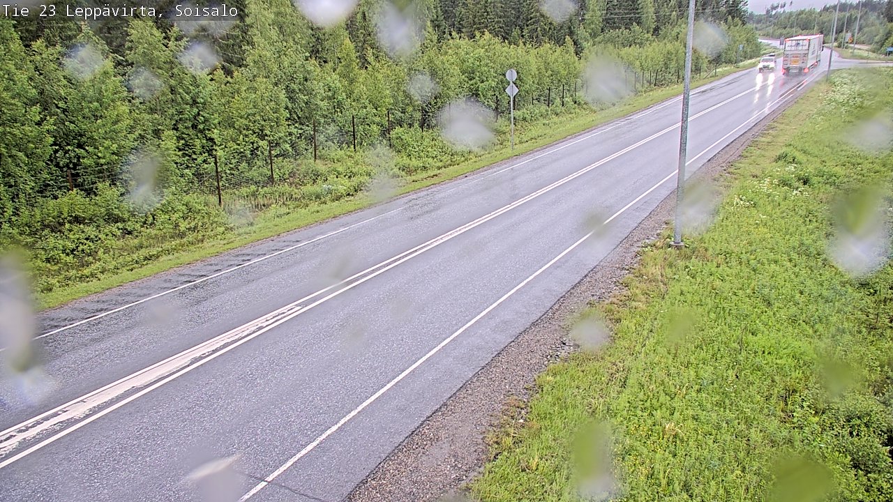 Weather Camera Image Road 23 Leppävirta, Soisalo, Leppävirta, Pohjois-Savo