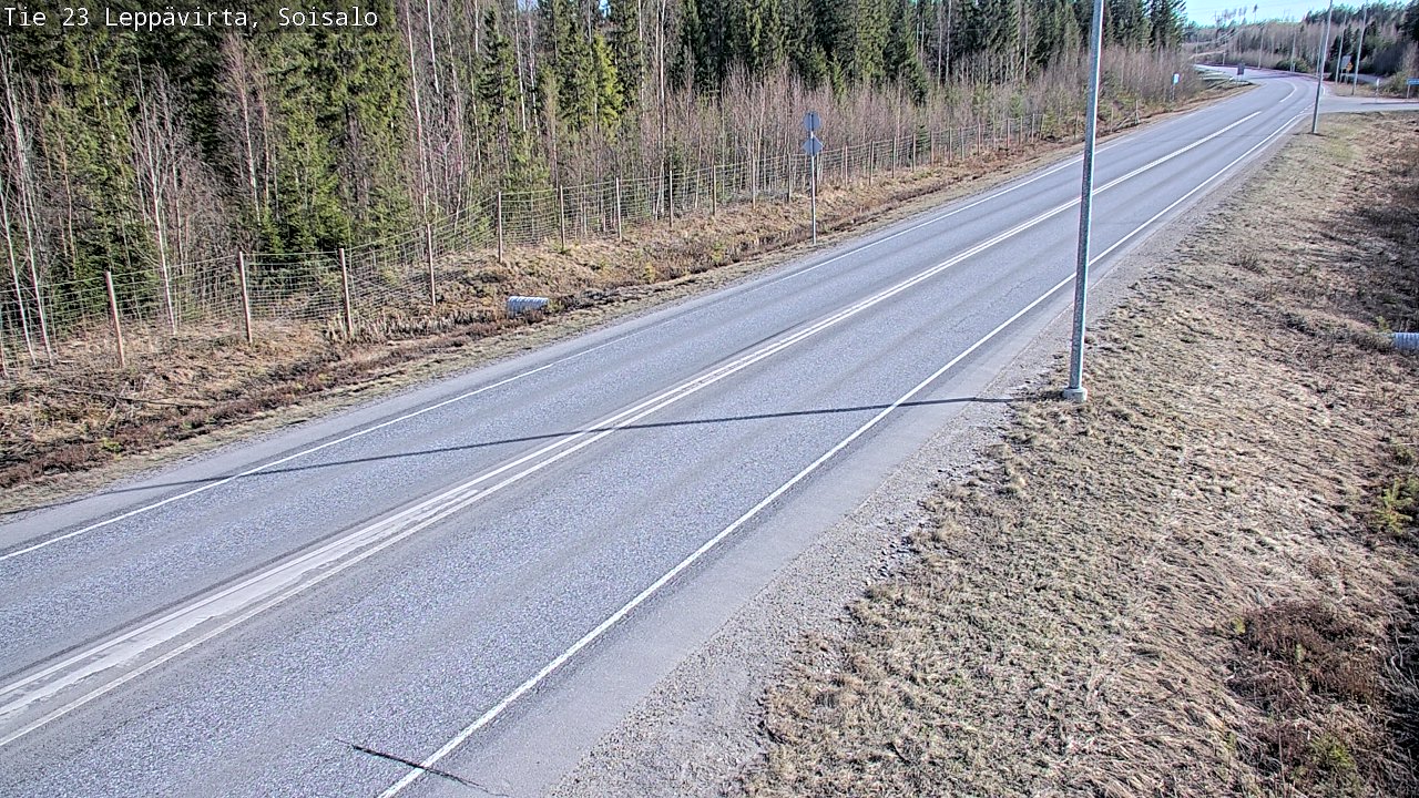 Weather Camera Image Väg 23 Leppävirta, Soisalo, Leppävirta, Pohjois-Savo