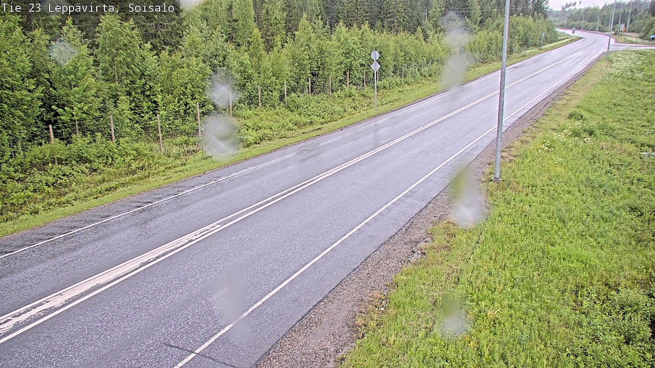 Weather Camera Image Road 23 Leppävirta, Soisalo, Leppävirta, Pohjois-Savo