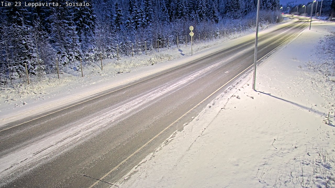 Weather Camera Image Road 23 Leppävirta, Soisalo, Leppävirta, Pohjois-Savo