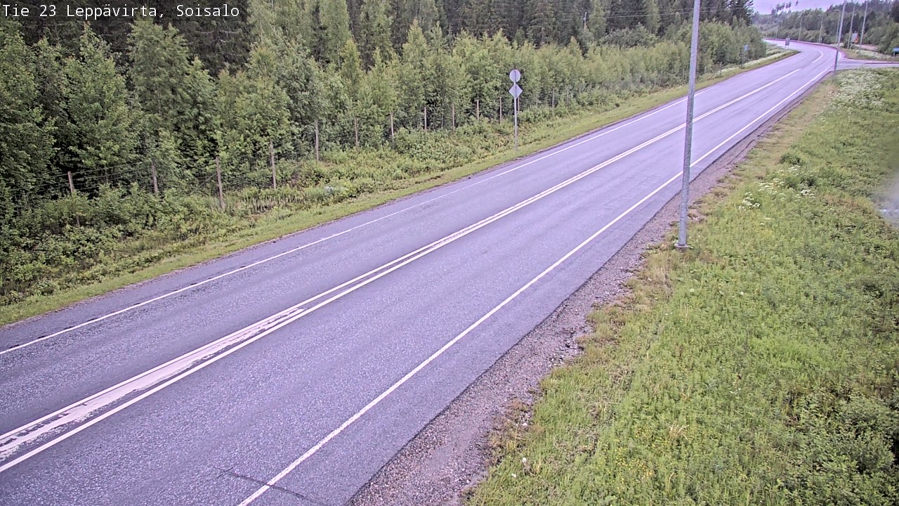 Weather Camera Image Road 23 Leppävirta, Soisalo, Leppävirta, Pohjois-Savo
