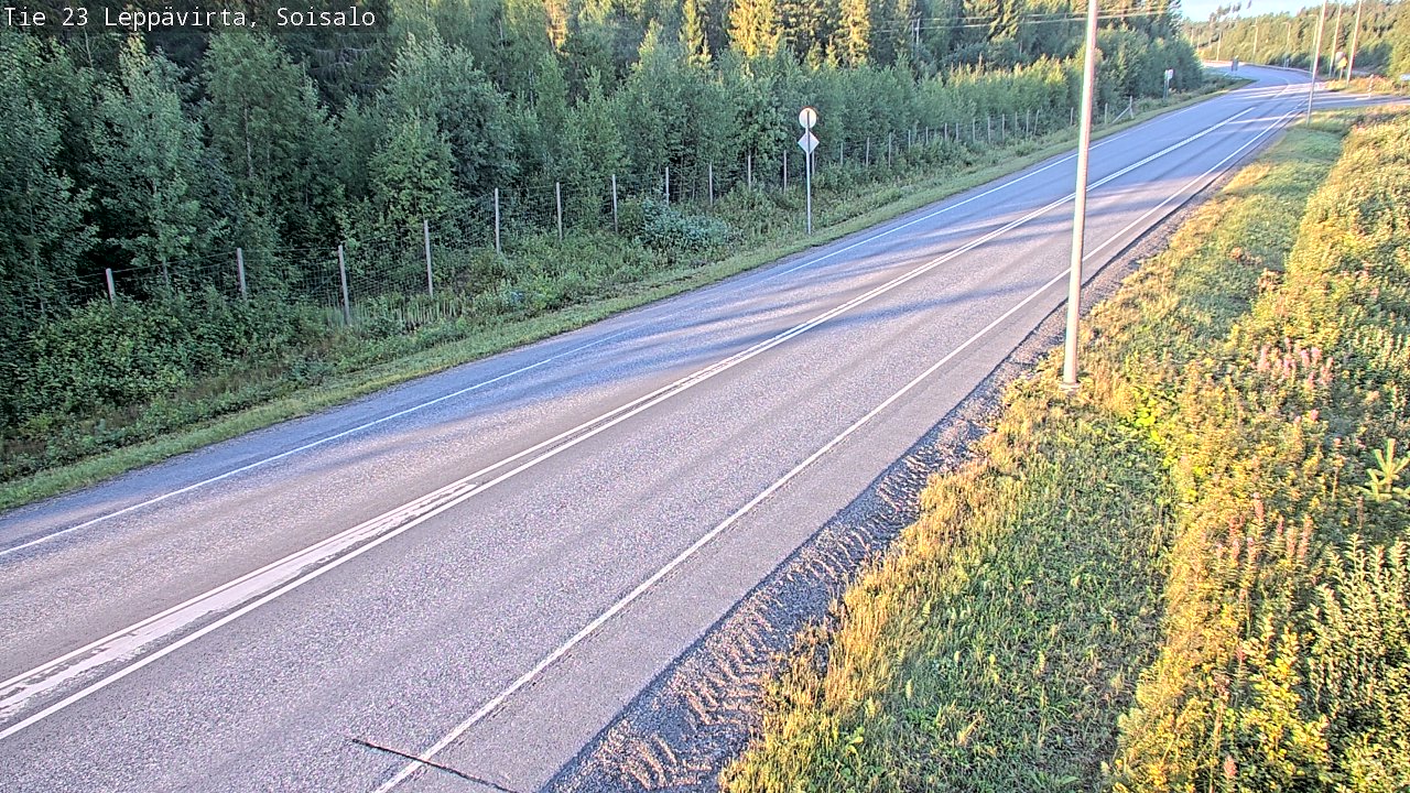 Weather Camera Image Road 23 Leppävirta, Soisalo, Leppävirta, Pohjois-Savo