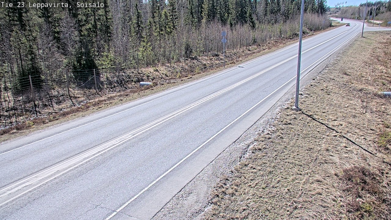 Weather Camera Image Road 23 Leppävirta, Soisalo, Leppävirta, Pohjois-Savo