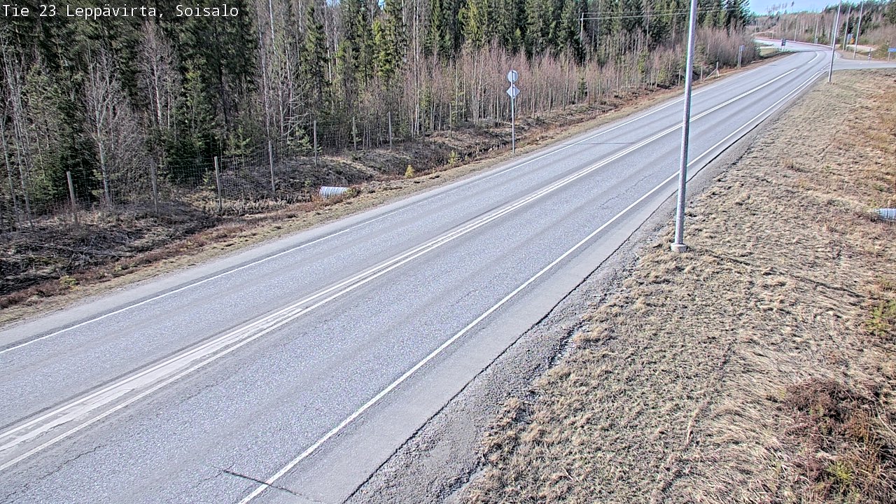 Weather Camera Image Väg 23 Leppävirta, Soisalo, Leppävirta, Pohjois-Savo