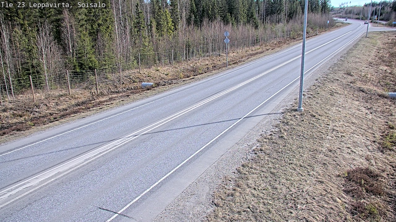 Weather Camera Image Väg 23 Leppävirta, Soisalo, Leppävirta, Pohjois-Savo