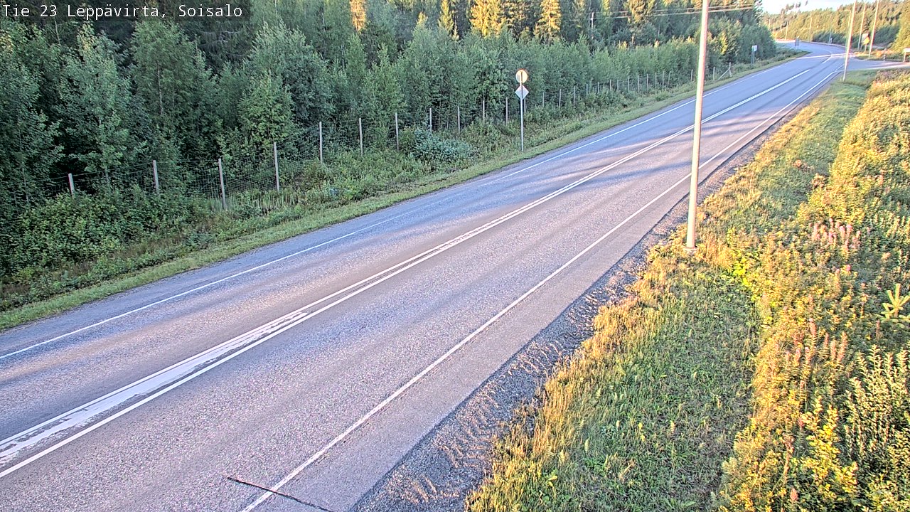 Weather Camera Image Road 23 Leppävirta, Soisalo, Leppävirta, Pohjois-Savo