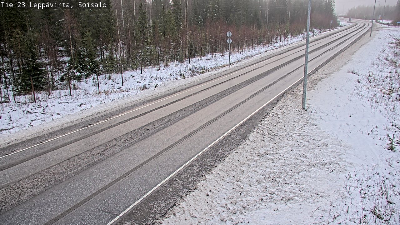 Weather Camera Image Road 23 Leppävirta, Soisalo, Leppävirta, Pohjois-Savo