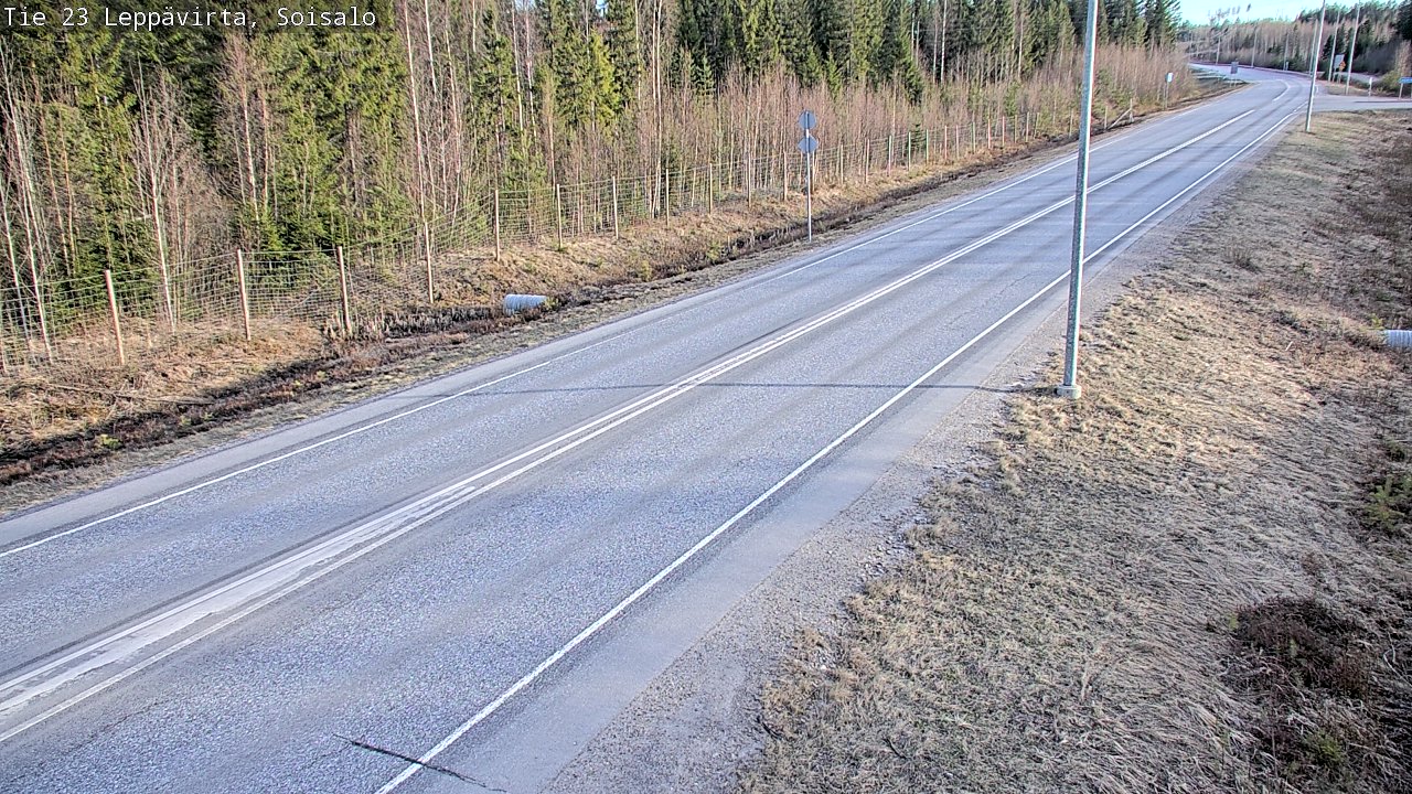 Weather Camera Image Väg 23 Leppävirta, Soisalo, Leppävirta, Pohjois-Savo