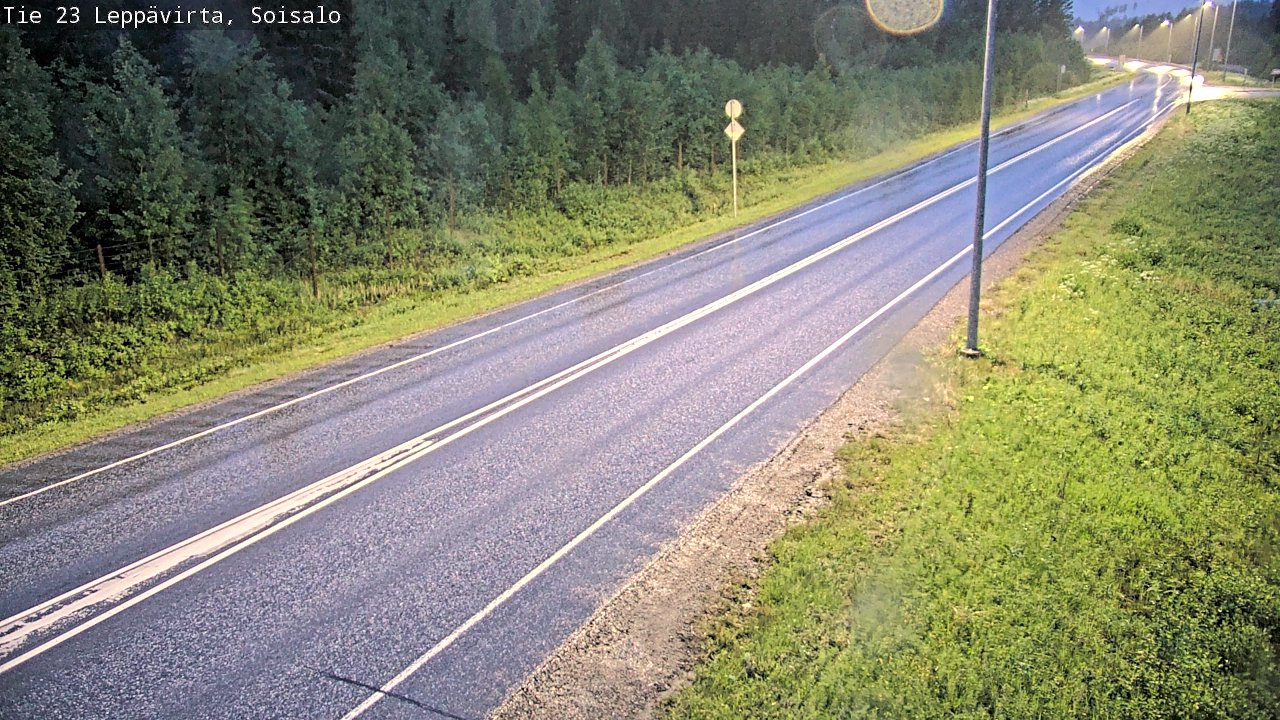 Weather Camera Image Road 23 Leppävirta, Soisalo, Leppävirta, Pohjois-Savo