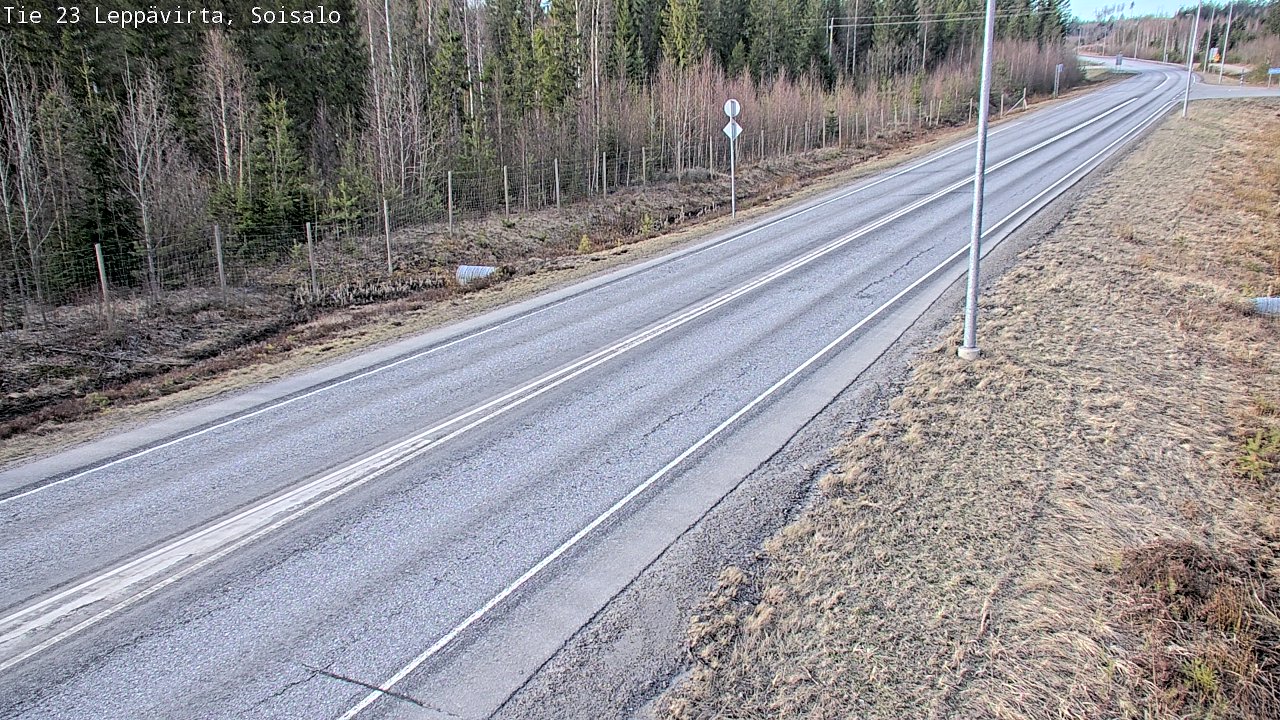 Weather Camera Image Väg 23 Leppävirta, Soisalo, Leppävirta, Pohjois-Savo