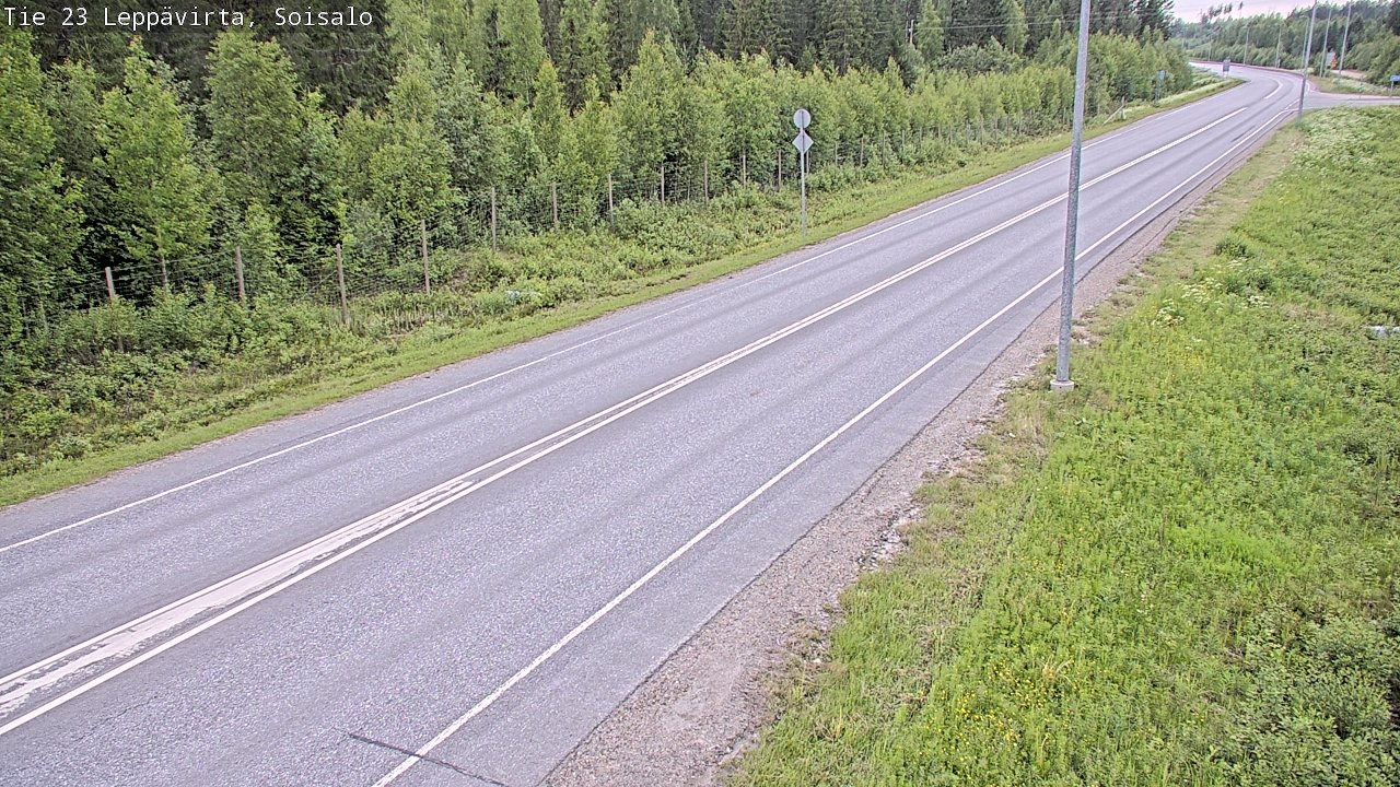 Weather Camera Image Road 23 Leppävirta, Soisalo, Leppävirta, Pohjois-Savo