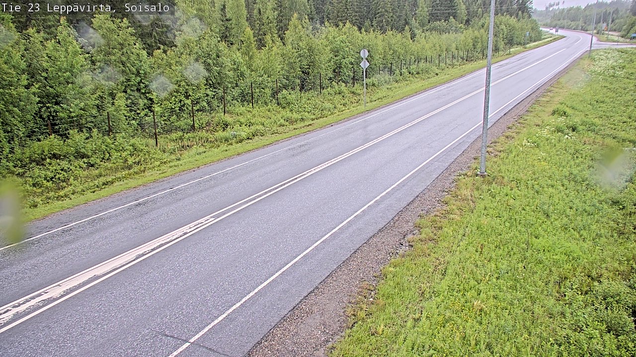Weather Camera Image Väg 23 Leppävirta, Soisalo, Leppävirta, Pohjois-Savo