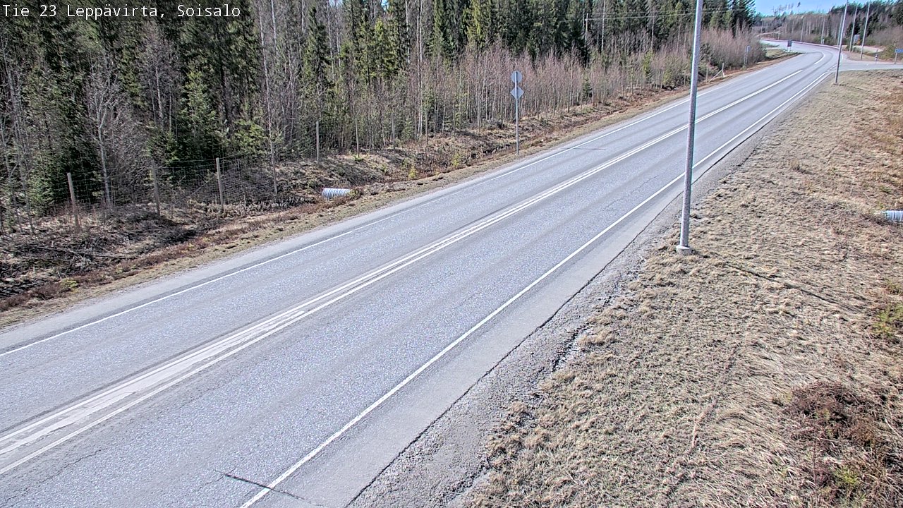 Weather Camera Image Väg 23 Leppävirta, Soisalo, Leppävirta, Pohjois-Savo
