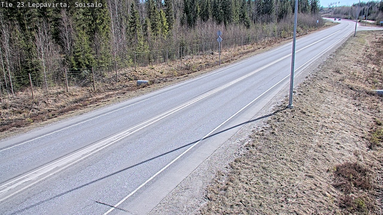 Weather Camera Image Väg 23 Leppävirta, Soisalo, Leppävirta, Pohjois-Savo