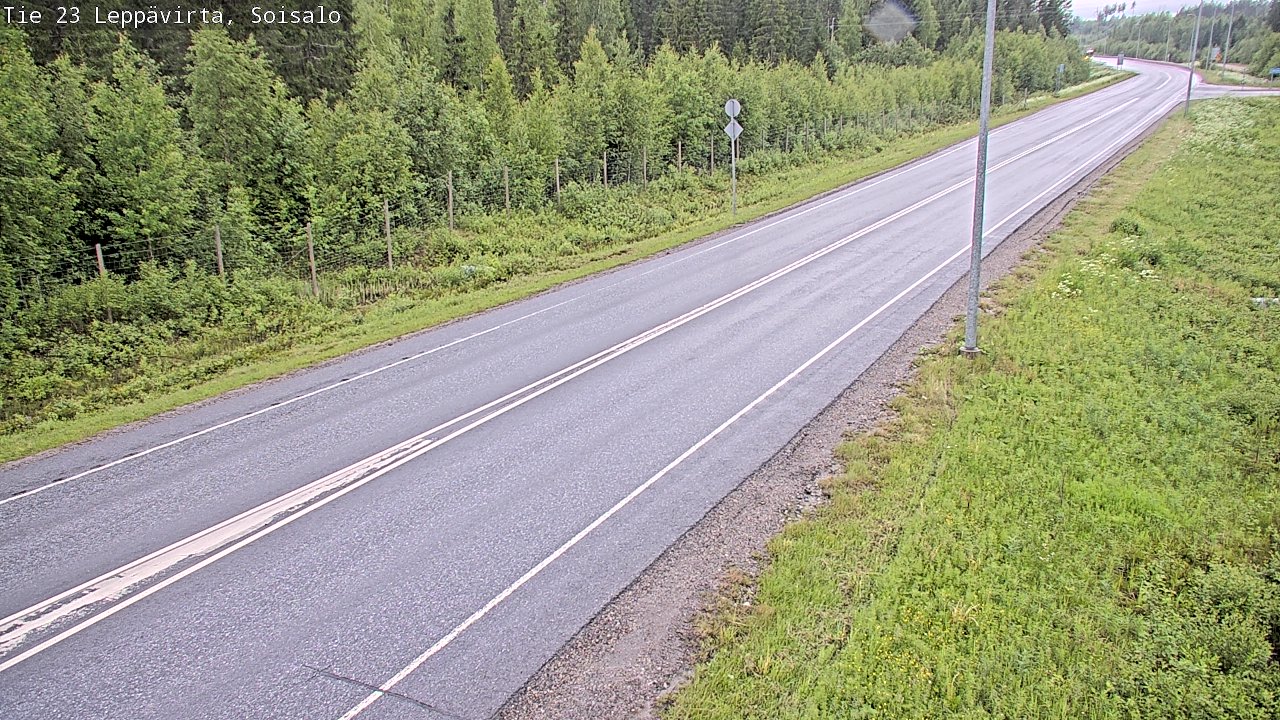 Weather Camera Image Road 23 Leppävirta, Soisalo, Leppävirta, Pohjois-Savo