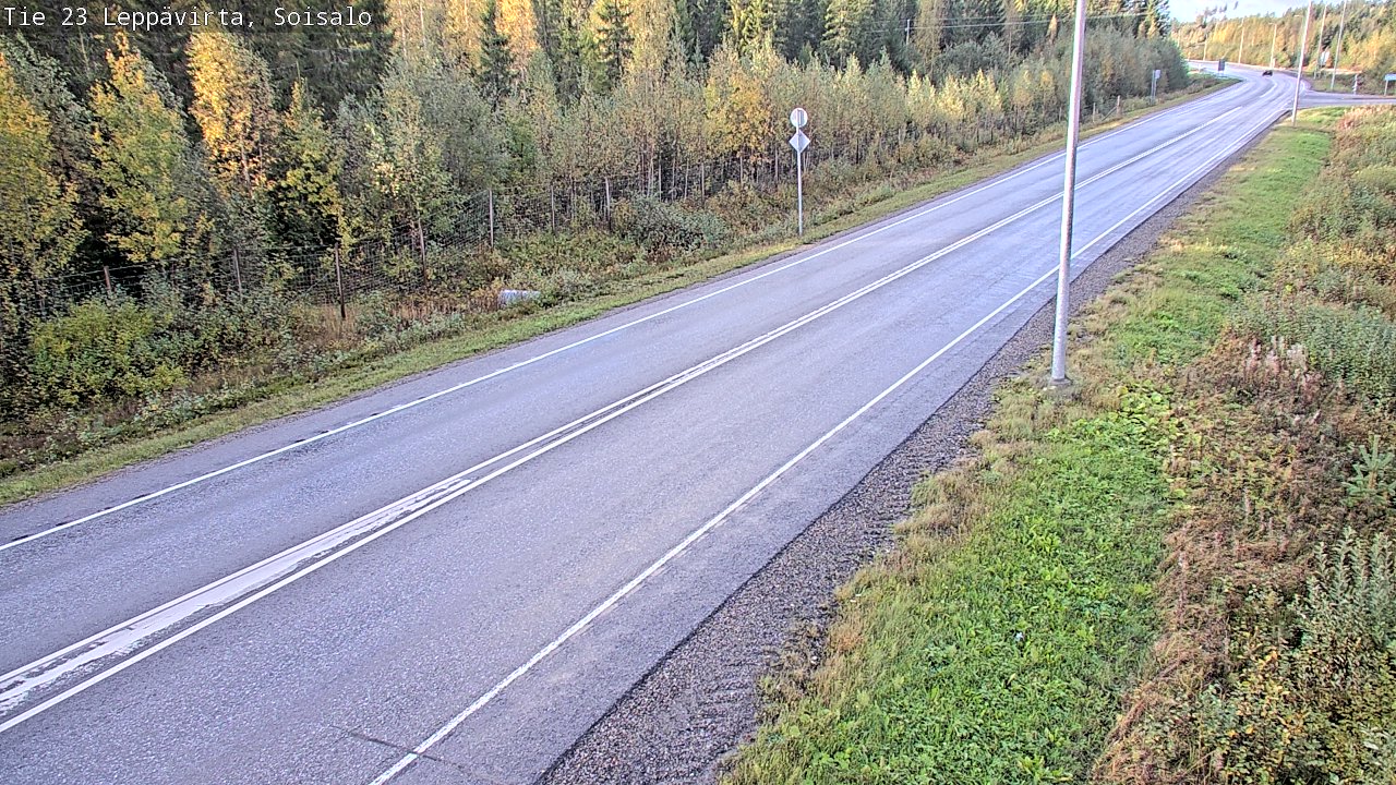 Weather Camera Image Road 23 Leppävirta, Soisalo, Leppävirta, Pohjois-Savo