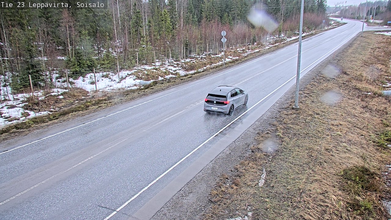 Weather Camera Image Road 23 Leppävirta, Soisalo, Leppävirta, Pohjois-Savo