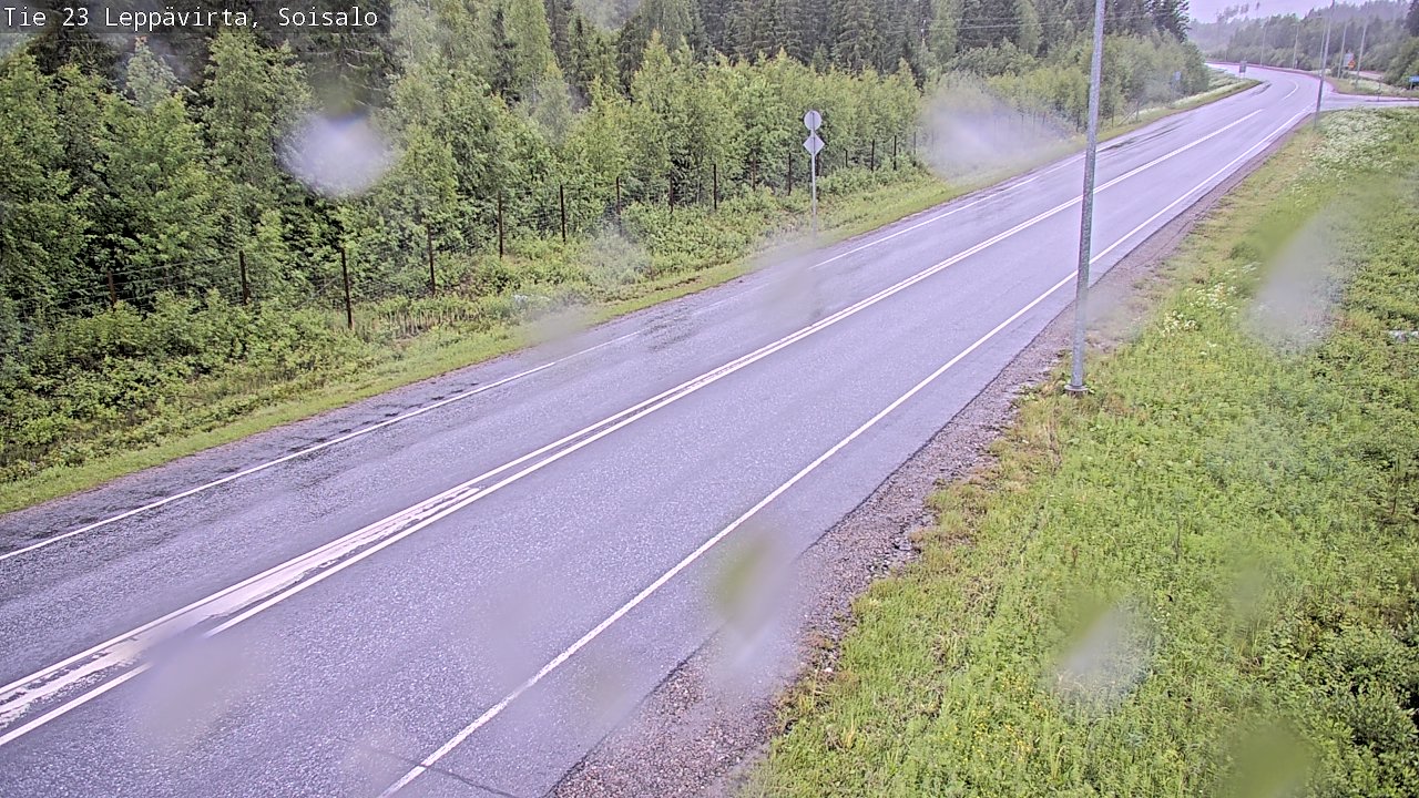 Weather Camera Image Road 23 Leppävirta, Soisalo, Leppävirta, Pohjois-Savo