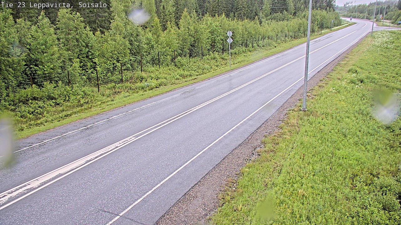 Weather Camera Image Väg 23 Leppävirta, Soisalo, Leppävirta, Pohjois-Savo