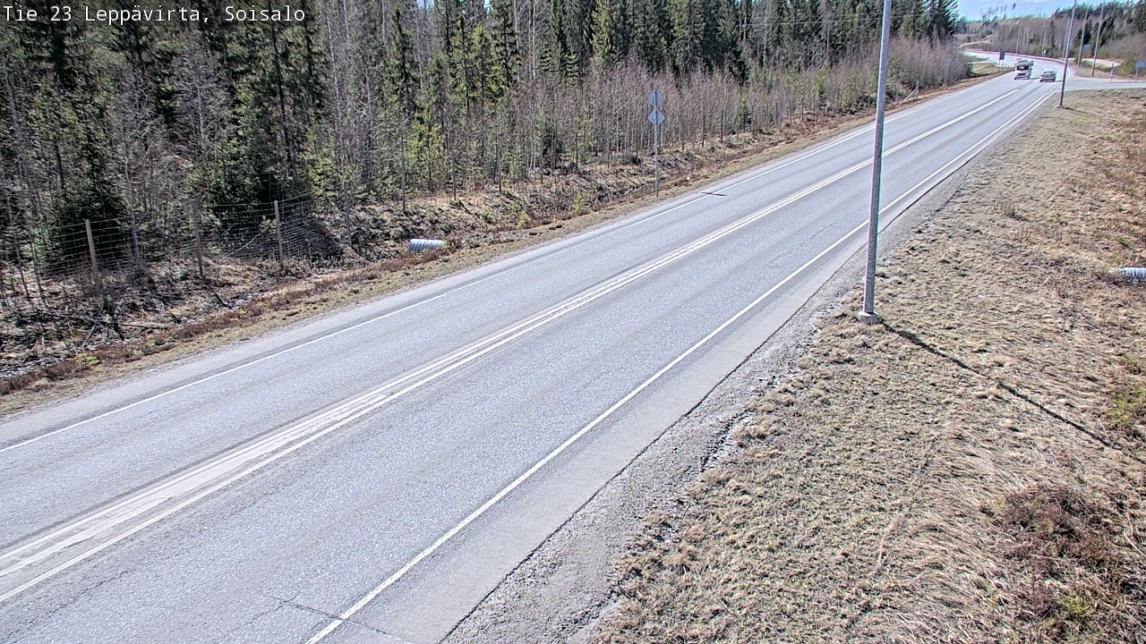 Weather Camera Image Väg 23 Leppävirta, Soisalo, Leppävirta, Pohjois-Savo