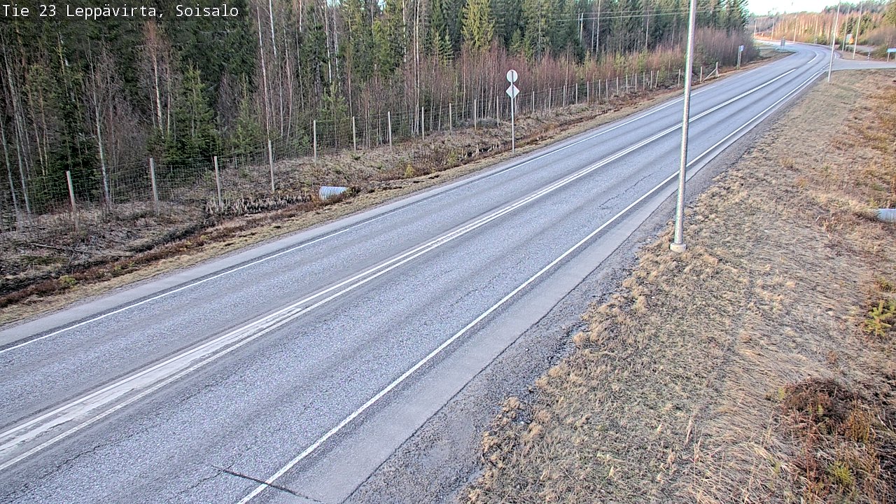 Weather Camera Image Väg 23 Leppävirta, Soisalo, Leppävirta, Pohjois-Savo